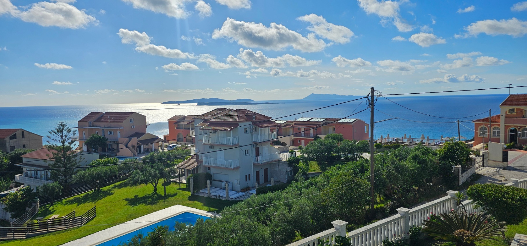 Sea view from the balcony